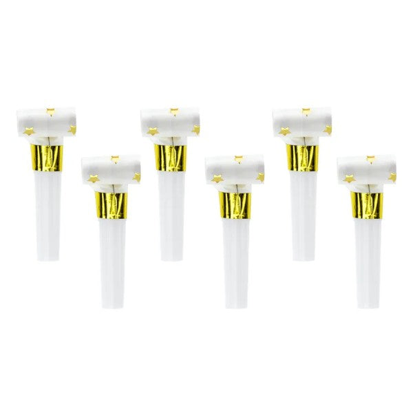 Paper whistles Stars, white