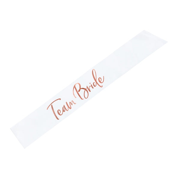 Sash Team bride, white