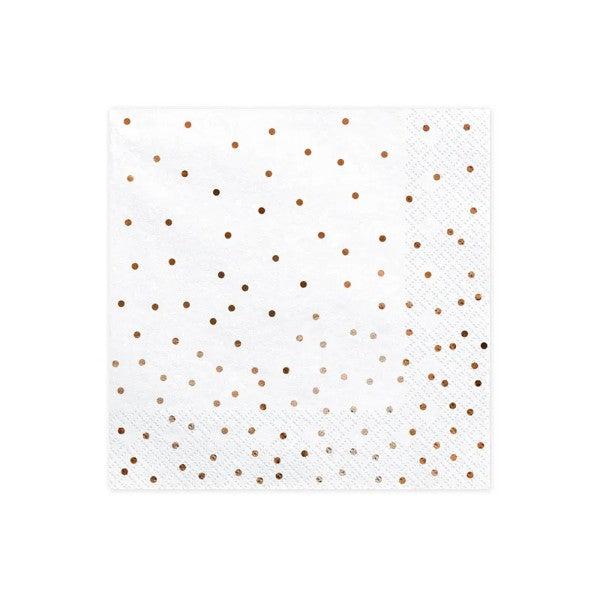 Napkins Dots, white