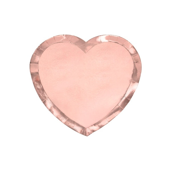 Plates Heart, rose gold