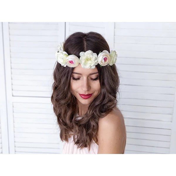 Flower crown, white