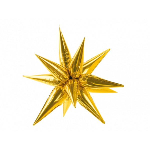 Foil balloon Star 3D, gold