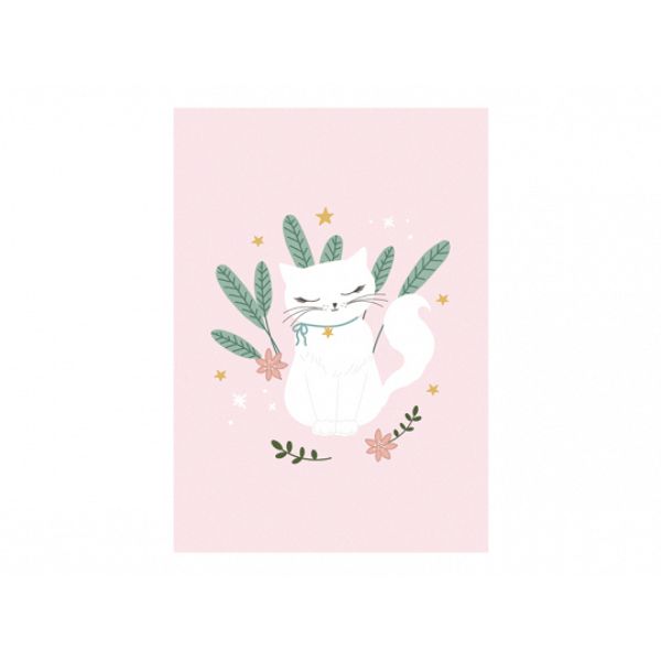 A4 drawing block Cat with 50 Pink