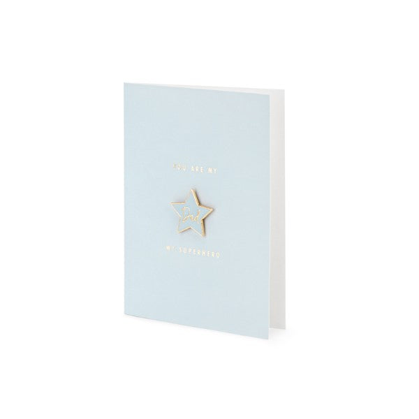 Card with enamel pin Dad