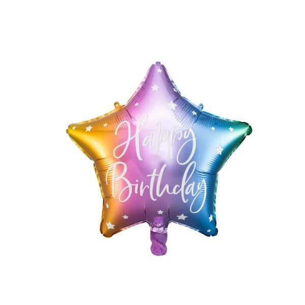 Foil balloon Happy Birthday, mix