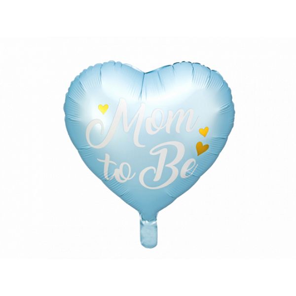 Foil balloon Mom to Be, blue
