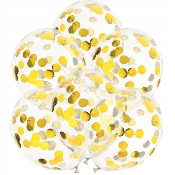 Gold Confetti Balloon