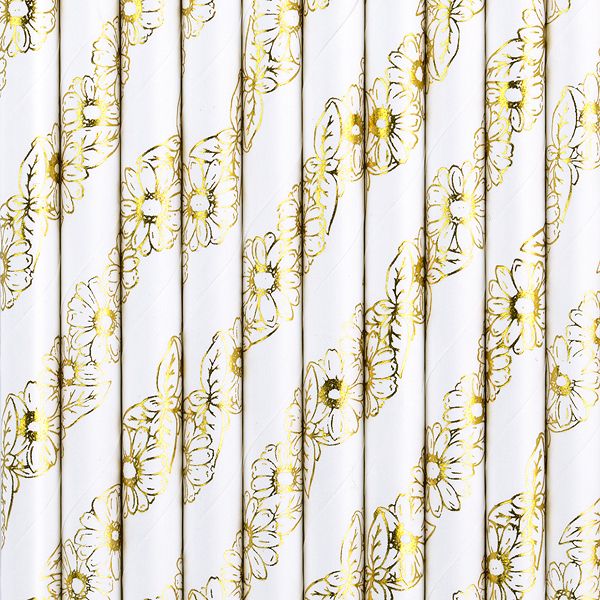 Paper Straws, gold