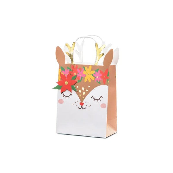 Gift bag Deer, mix, 20.5x30x10.5cm