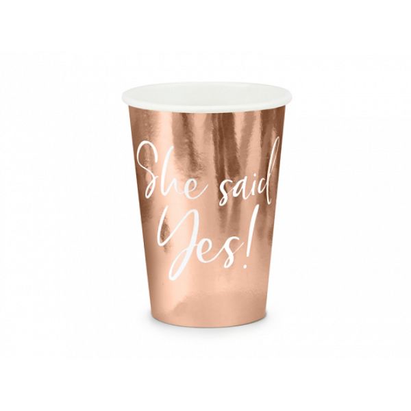 Cups She said yes!, rose gold
