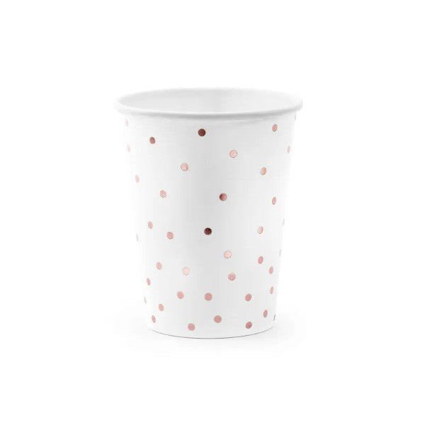Cups Polka Dots, white