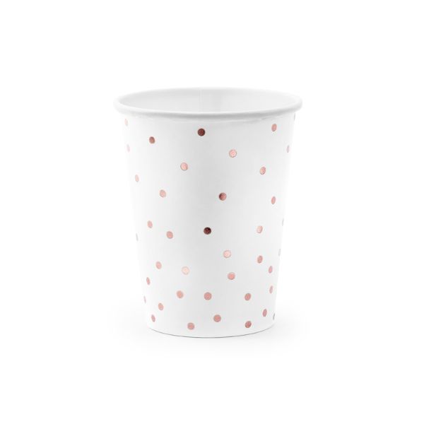 Cups Polka Dots, white
