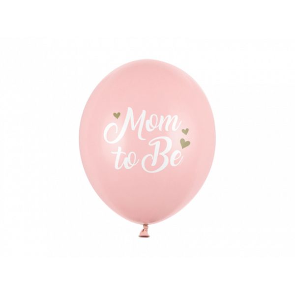 Balloons Mom to Be, Pastel Pale Pink