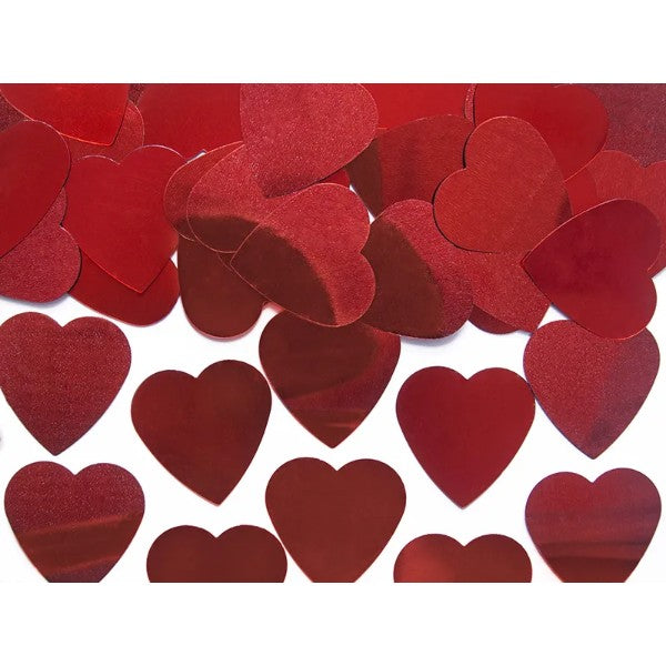 Confetti Hearts, red, 25mm, 10g