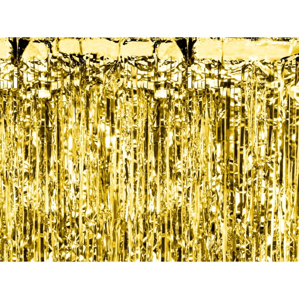 Party curtain, gold