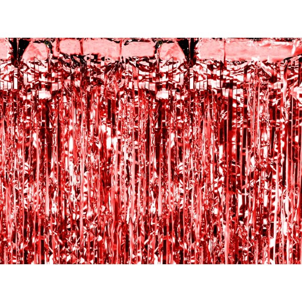 Party curtain, red