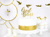 Cake topper God Bless, gold