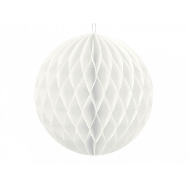 Honeycomb Ball, white, 10cm