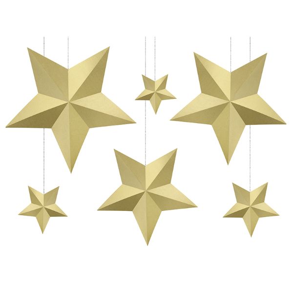 Decoration Stars, gold
