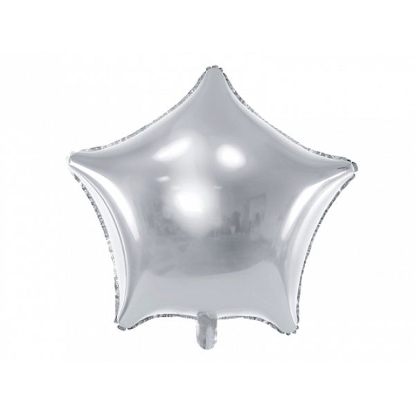 Foil Balloon Star, silver