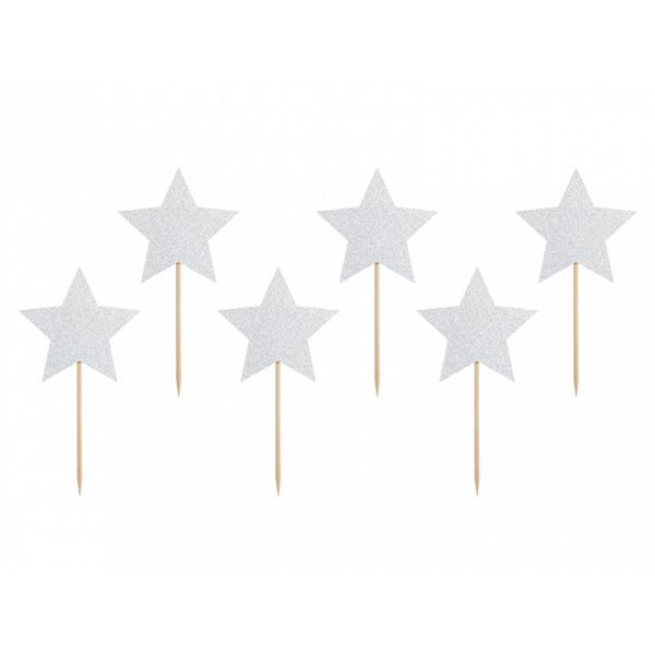 Cupcake toppers Unicorn - Stars