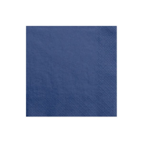 Napkins, 3 layers, navy blue