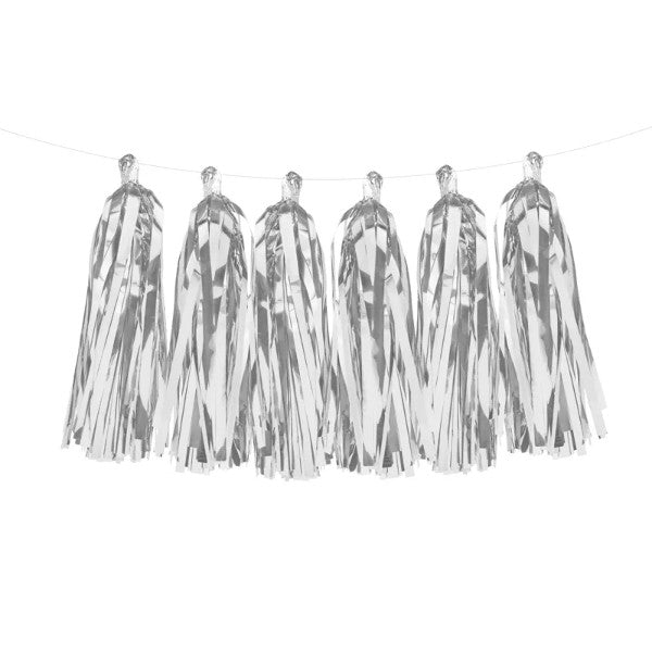 Tassel garland, silver