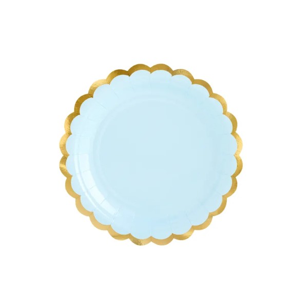Plates, light blue