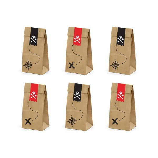 Treat bags Pirates Part, kraft
