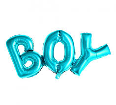 BOY' FOIL BLUE BALLOON BANNER