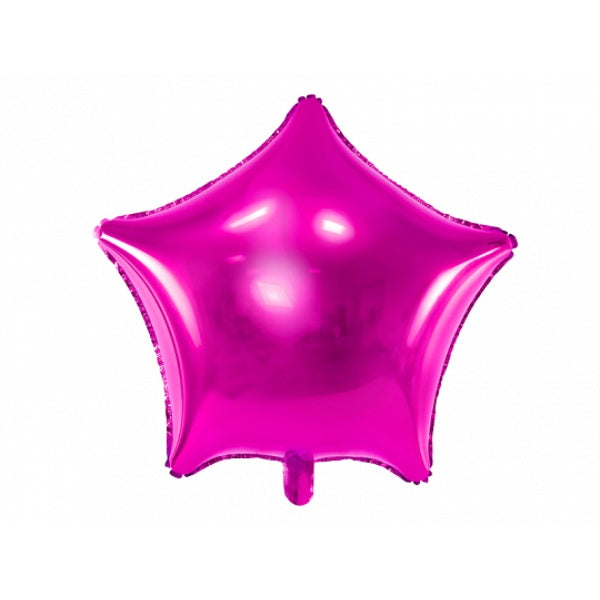 Foil Balloon Star, dark pink