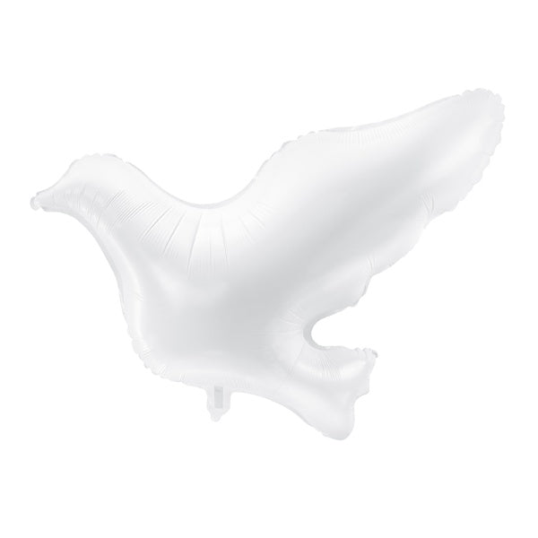 Foil Balloon Dove, white