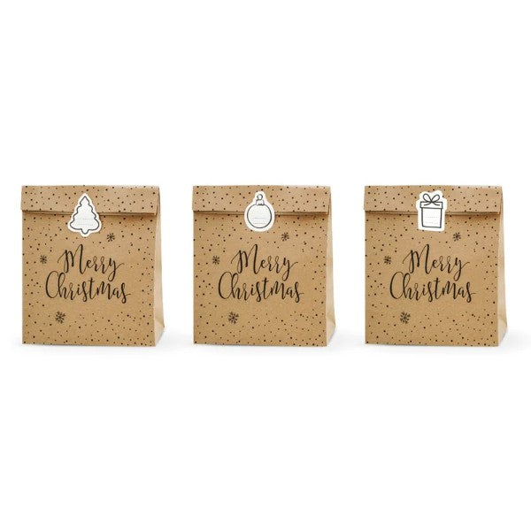 Gift bags Merry Christmas, kraft