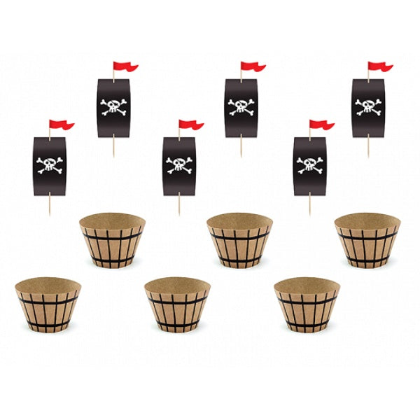 Cupcake kit Pirates Party