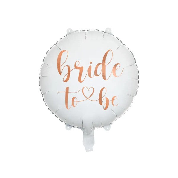 Foil balloon Bride to be, white
