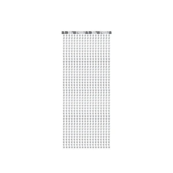 Party curtain - Stars, silver
