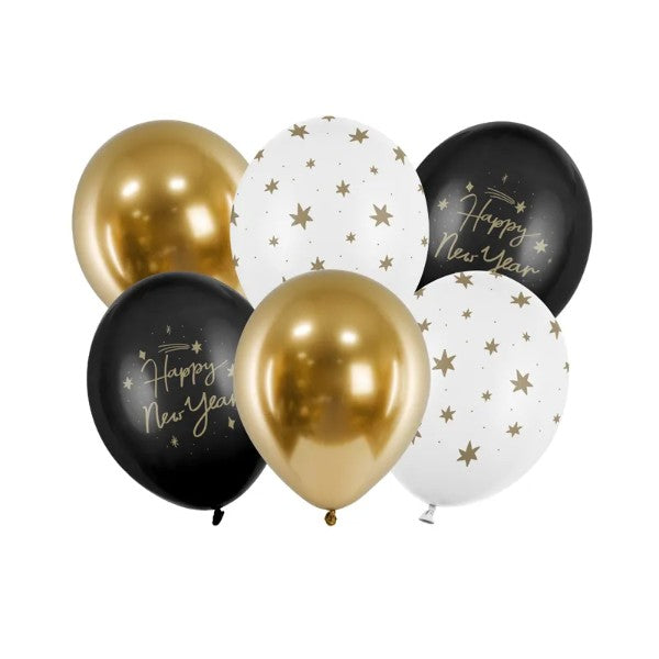 Balloons 30 cm, Happy New Year