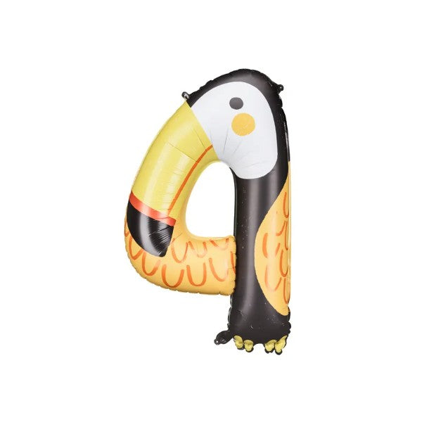 Foil balloon Number 4 - Tucan