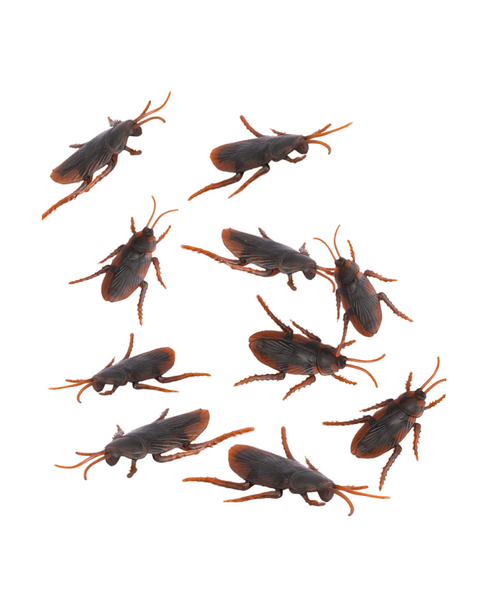 Plastic cockroaches