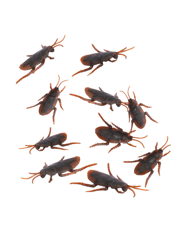 Plastic cockroaches