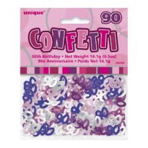 Confetti-Age 90 Pink