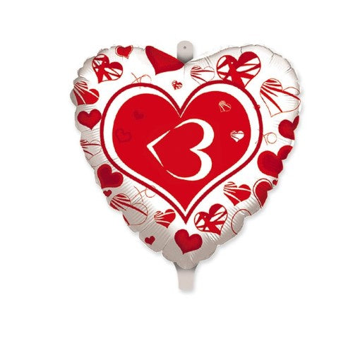 Foil balloon Hearts SMS Love 