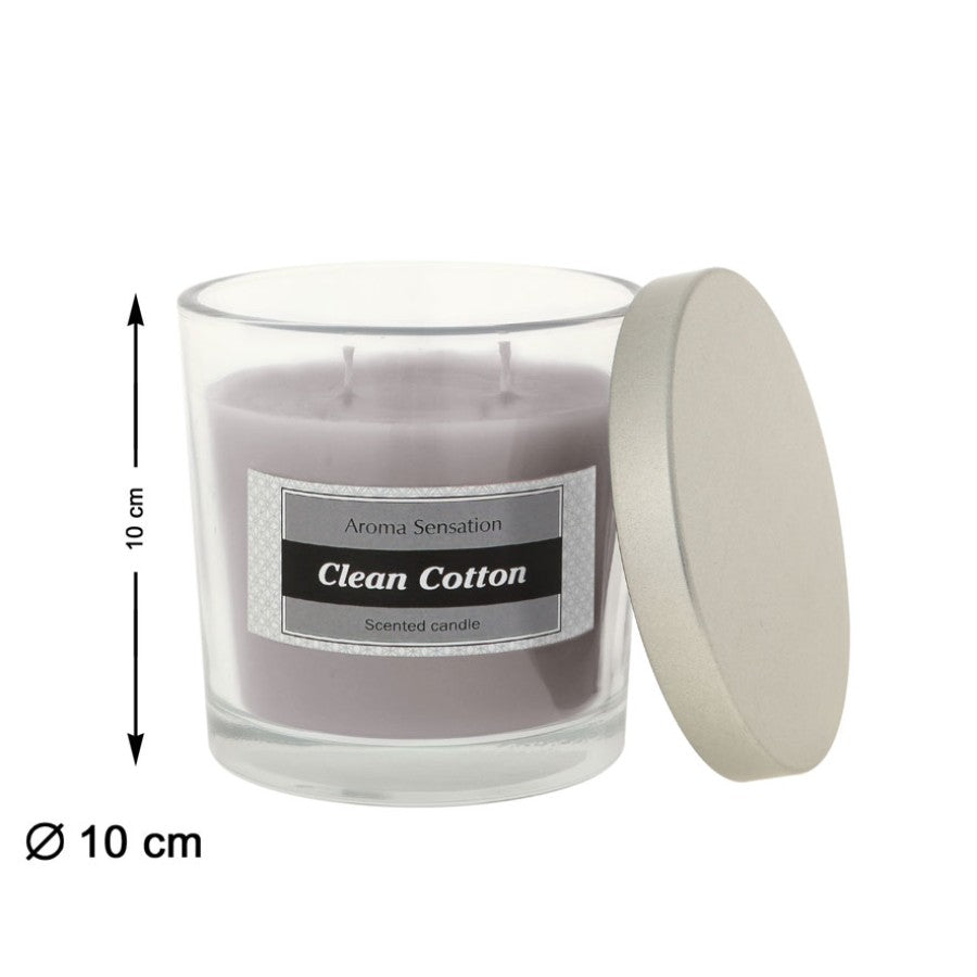 CANDLE D10X10CM  CLEAN COTTON