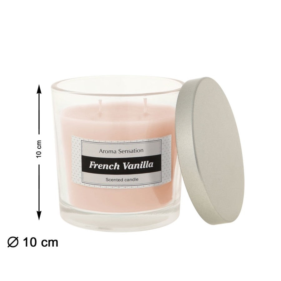CANDLE D10X10CM  FRENCH VANILLA