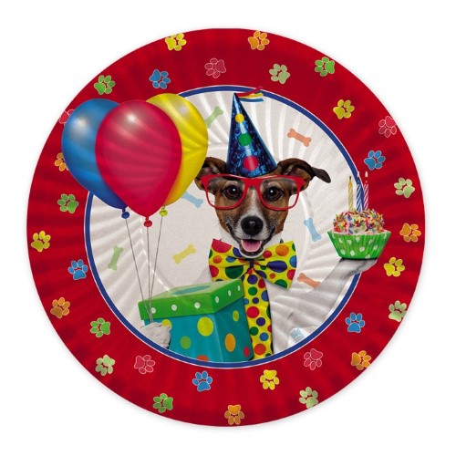 Plates Dog Party