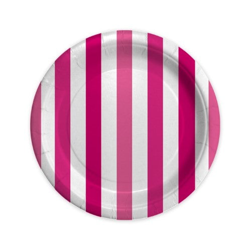 Plates Stripes Fuchsia