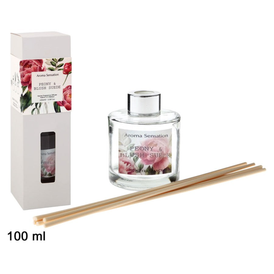 DIFFUSER 26X7.5CM PEONY AND BLUSH SUEDE 20 ASS.