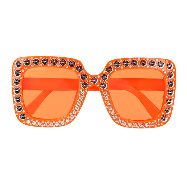 Party glasses Bling bling orange
