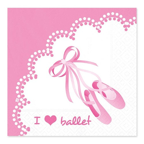 Napkins I Love Ballet