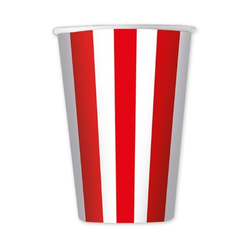 Cups Stripes Red
